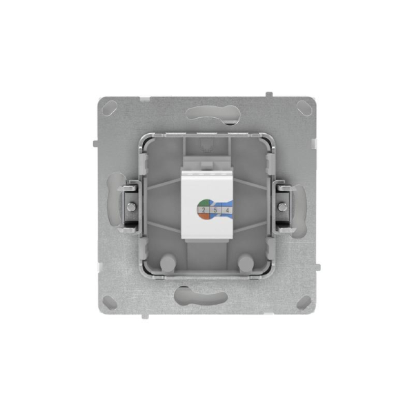 Розетка компьютерная 1-м KANT RJ45 кат.5E без шторки бел. песок DKC 7010663