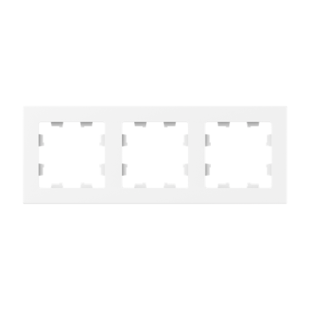Рамка 3-м Эпика пластик бел. EKF UP1-FPW-03