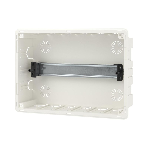 Щиток встраиваемый Фрейм (FRAME) 12мод с тонированной дверцей с 2 шинами PEN на 6 и 8 отверст. бел. DKC F12B1WD