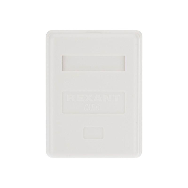 Розетка компьютерная 1-м ОП RJ45 (8P8C) кат.6 UTP неэкранир. Rexant 03-0132