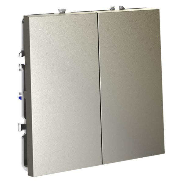 Выключатель 2-кл. СП S70 10А механизм шелк Voltum VLS020104