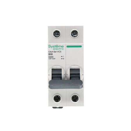 Выключатель автоматический модульный 2п B 50А 4.5кА City9 Set 230В SE C9F14250