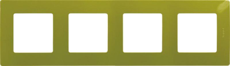 Рамка 4-м Etika зел. папоротник IEK 672544