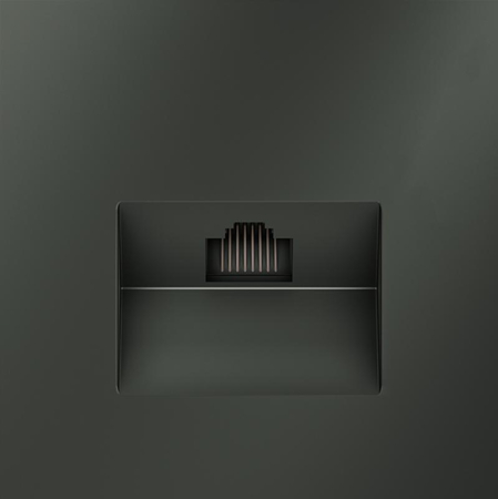 Розетка компьютерная 1-м СП S70 RJ45 кат.6 механизм титан Voltum VLS060106