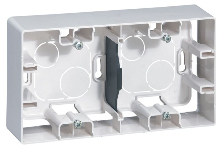 Коробка 2-м ОП Etika бел. IEK 672530