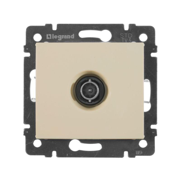 Розетка телевизионная проходная TV СП Valena 14дБ 2400МГц механизм сл. кость IEK 774331