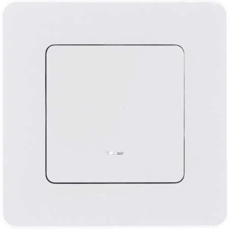 Выключатель 1-кл. Inspiria 10А IP20 250В 10AX с подсветкой/индикацией механизм бел. IEK 673610