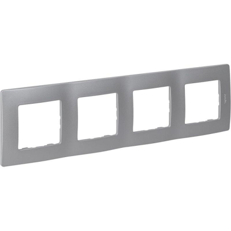 Рамка 4-м Etika алюм. IEK 672554