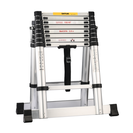 Стремянка телескопическая 2.6м (20018) SHTOK 376555