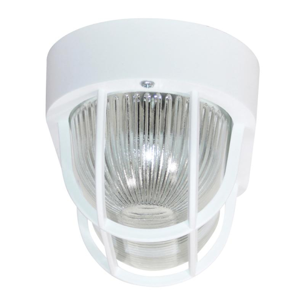 Светильник НБО 23-60-006 "Фарпласт" овал 1х60Вт E27 IP44 корпус с решеткой бел. Элетех 1005500613