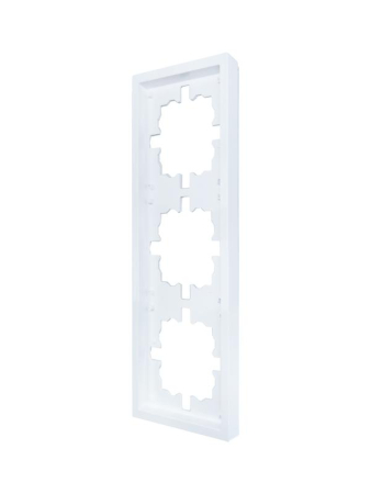 Рамка 3-мест. горизонт. ZIMA бел. LEZARD 704-0200-148