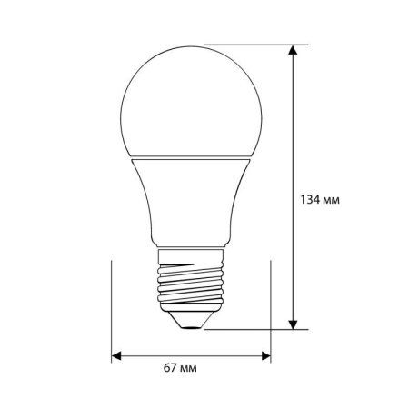 Лампа светодиодная LED25-A65/845/E27 25Вт грушевидная матовая 4500К бел. E27 170-265В Camelion 13572