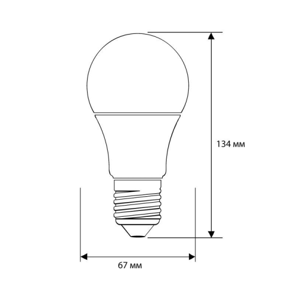 Лампа светодиодная LED25-A65/845/E27 25Вт грушевидная матовая 4500К бел. E27 170-265В Camelion 13572