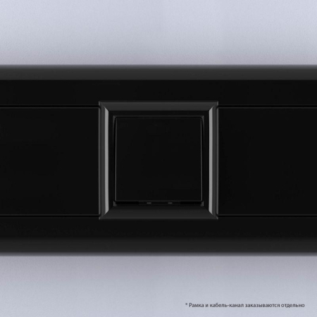 Выключатель модульный 1-кл. 2мод. Avanti "Черный квадрат" 16А IP20 черн. DKC 4402102