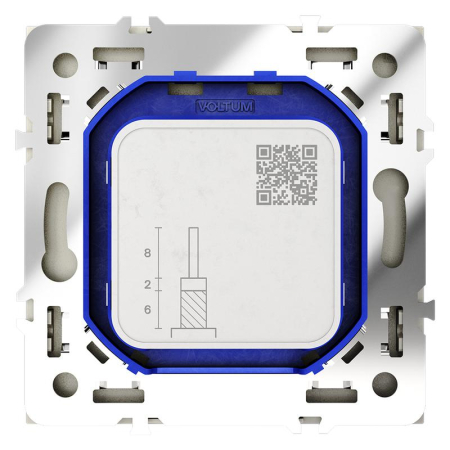 Розетка телевизионная оконечная TV + SAT 2-м СП S70 механизм шелк Voltum VLS060404