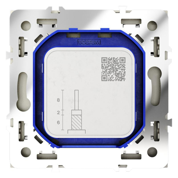 Розетка телевизионная оконечная TV + SAT 2-м СП S70 механизм шелк Voltum VLS060404