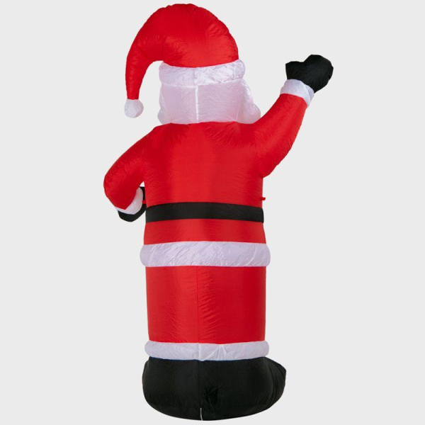 Фигура надувная 3D "Дед Мороз приветствует" 180см 5LED бел. 15Вт IP65 внутр. подсветка компрессор с адаптером 12В Neon-Night 511-114