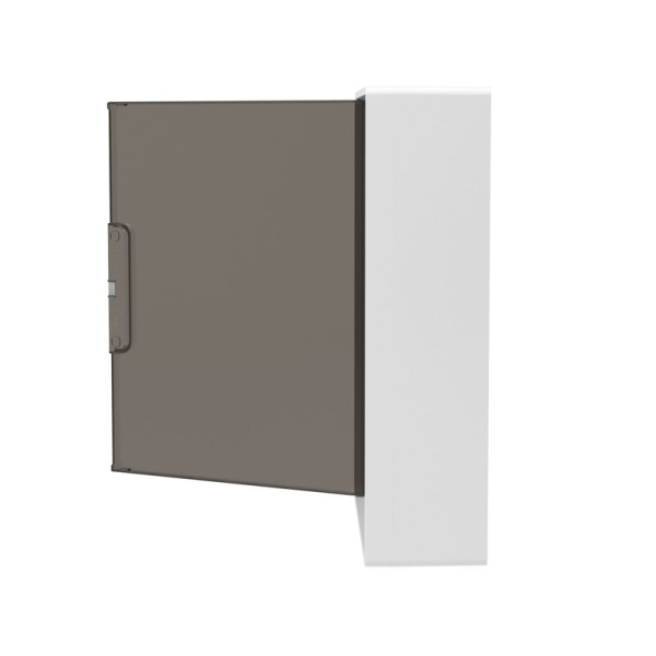 Щиток настенный Фрейм (FRAME) 24мод. с тонированной дверцей с шин. PEN 2шт 8 отверст. + 2шт 6 отверст. бел. DKC F24W1WD