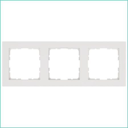 Рамка 3-м G-Classic бел. глянцевый Jasmart G1003W