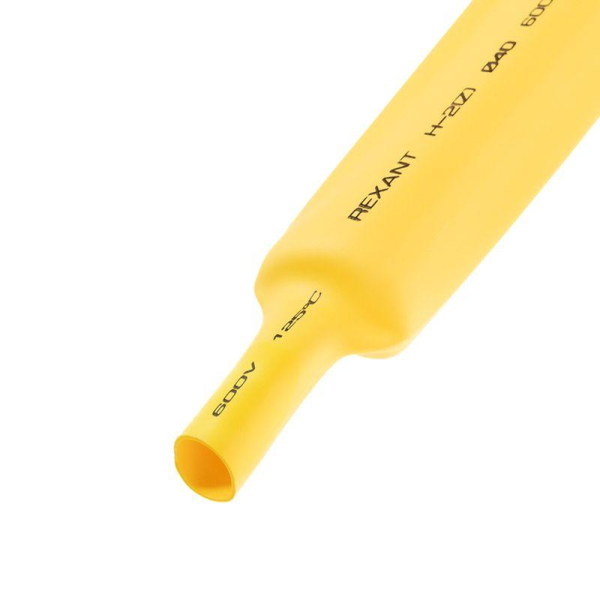 Трубка термоусадочная ТУТ нг 40.0/20.0 желт. 1м Rexant 24-0002