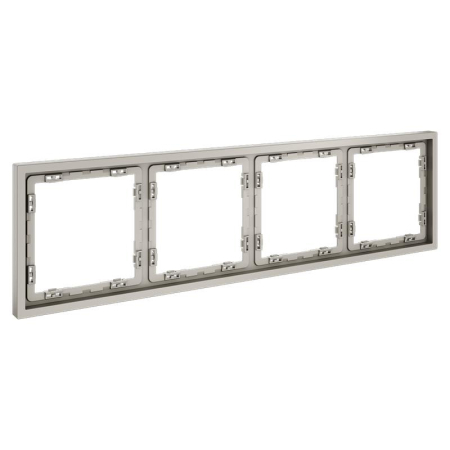 Рамка 4-м S70 пластик. кашемир Voltum VLS100403