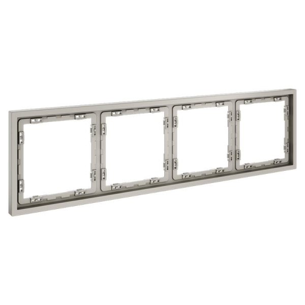 Рамка 4-м S70 пластик. кашемир Voltum VLS100403