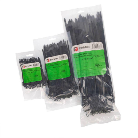 Хомут кабельный КСО 5х220 нейл. черн. (уп.100шт) Fortisflex 80534