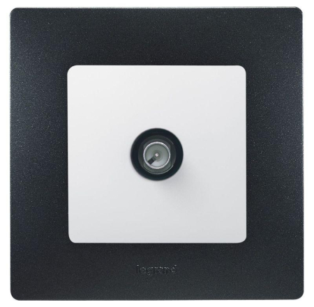 Розетка телевизионная оконечная TV СП Etika 5дБ 5-862МГц механизм бел. IEK 672265