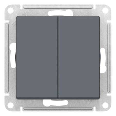 Выключатель 2-кл. AtlasDesign (сх. 2) 10А с самовозвратом механизм грифель SE ATN000717