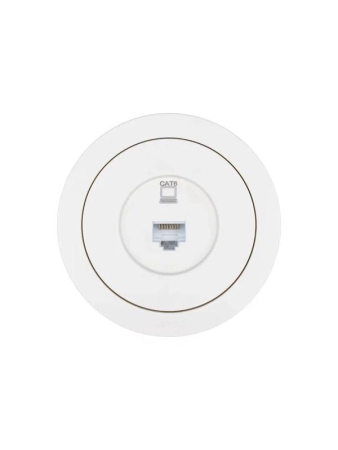 Розетка компьютерная СП OSEN RJ45 кат.6 механизм бел. LEZARD 743-0288-140