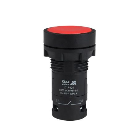 Кнопка OptiSignal Compact D22 С7-P-410 красн. 1НО XB7NA41 КЭАЗ 362033
