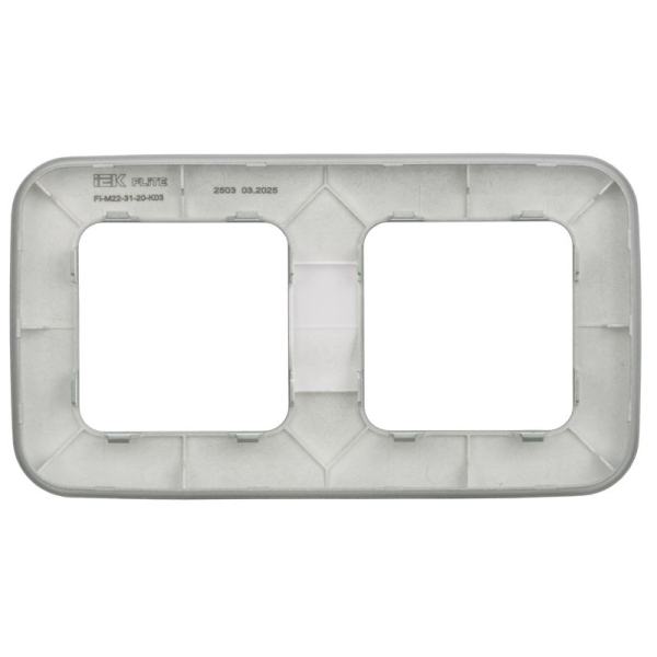 Рамка 2-м СП FLITE РУ-2-А-ФлС сер. IEK FI-M22-31-20-K03