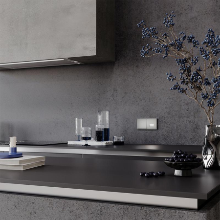 Рамка 2-м S70 пластик. сталь Voltum VLS100205