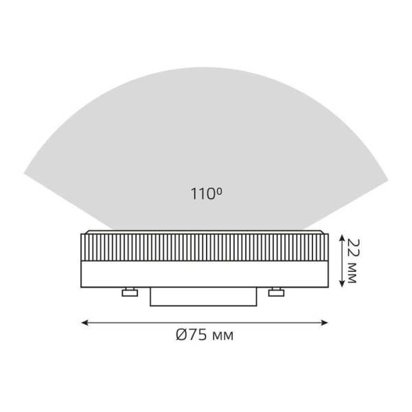 Лампа светодиодная Elementary 15Вт таблетка 4100К нейтр. бел. GX53 1080лм GAUSS 83825