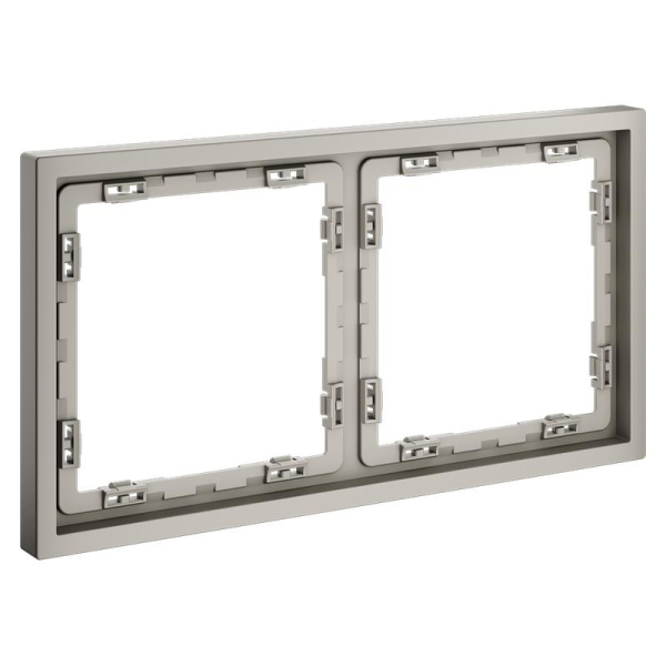 Рамка 2-м S70 пластик. кашемир Voltum VLS100203