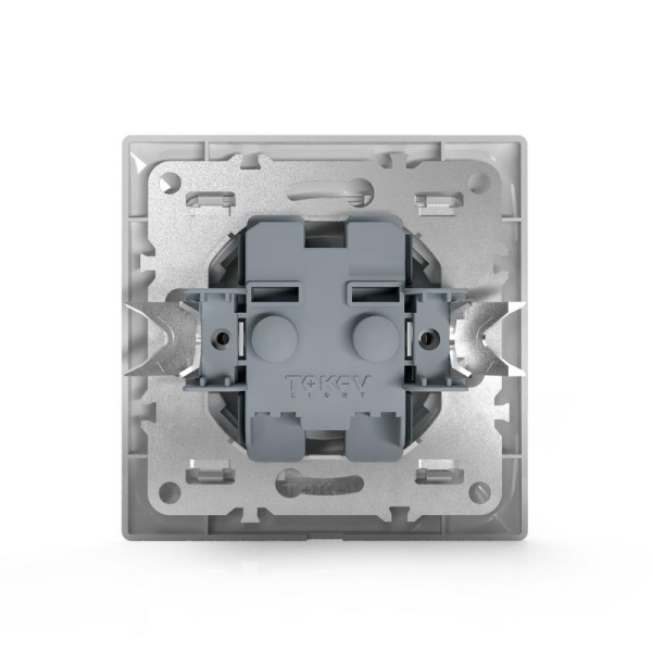Розетка 1-м СП AVA 16А IP20 без заземл. без защ. шторок в сборе бел. TOKOV ELECTRIC TKL-AV-R1F-C01