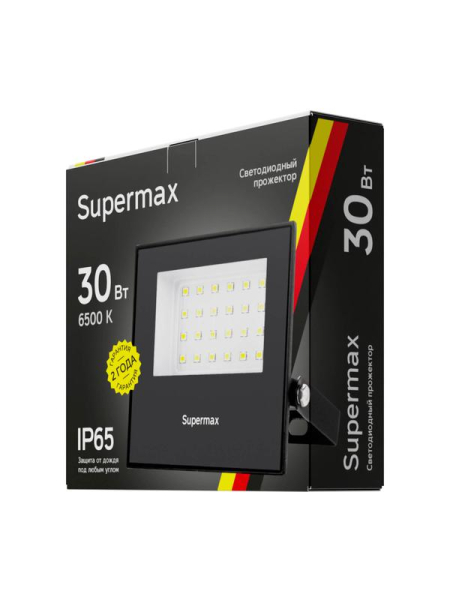 Прожектор светодиодный Supermax SPR 30Вт 6500К 3000лм IP65 КОСМОС S_PR_LED_30