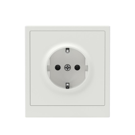 Розетка силовая KANT 2P+E без шторки бел. песок DKC 7010033