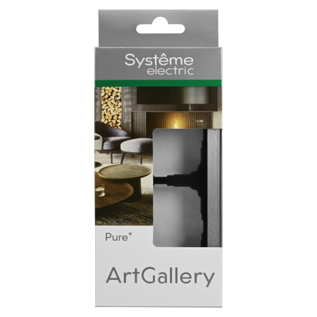 Рамка 2-м ArtGallery Pure метал. алюм. SE GAL312102