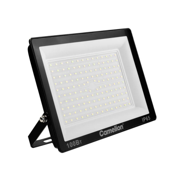 Прожектор светодиодный LFL-10004 C02 LED SMD 100Вт IP65 6500К 10000лм 230В 245х233.5Х31 черн. Camelion 16333