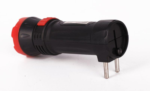 Фонарь аккумуляторный LED3849 1 LED 2 режима 220В аккум. SLA пластик черн. Ultraflash 14931