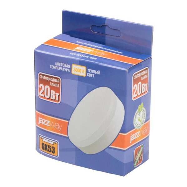 Лампа светодиодная PLED-GX53 20Вт 3000К GX53 1630лм JazzWay 5065284