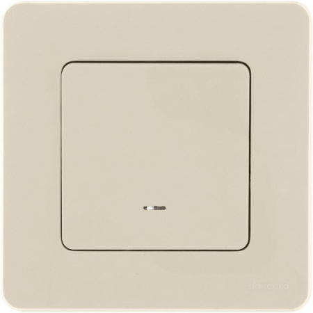 Переключатель 1-кл. Inspiria 10А IP20 250В 10AX с подсветкой/индикацией механизм сл. кость IEK 673661