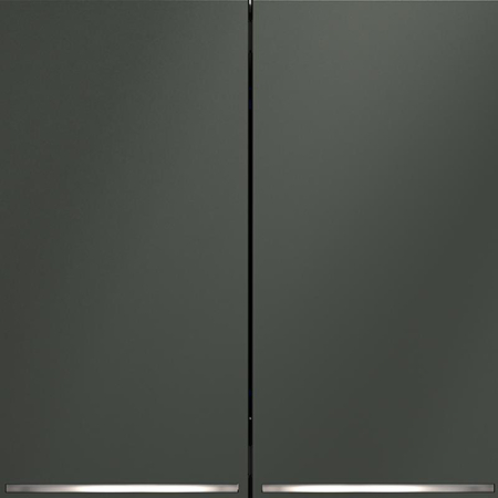 Выключатель 2-кл. СП S70 10А с подсветкой механизм титан Voltum VLS020206