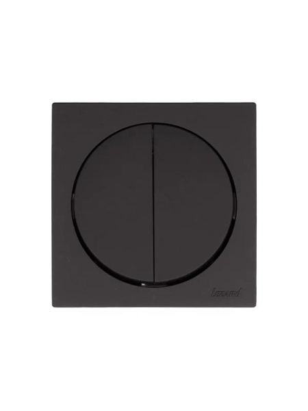 Выключатель 2-кл. СП OSEN 10А IP20 механизм черн. бархат LEZARD 743-4288-101