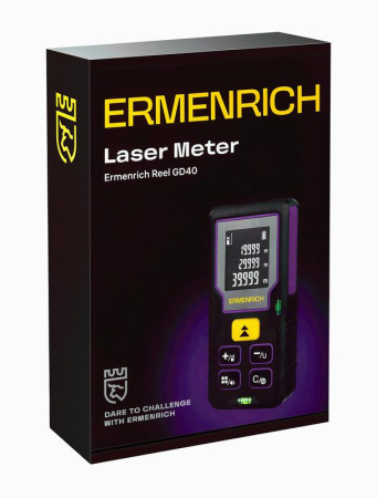 Рулетка лазерная Reel PLUS GD40 фиолет. Ermenrich 84643