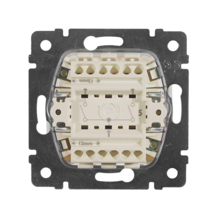 Выключатель 2-кл. СП Valena 10А IP31 250В механизм бел. IEK 774405