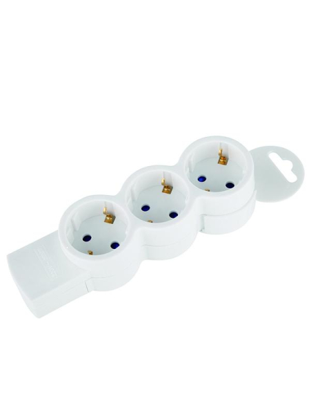 Колодка розеточная 3 гнезда с заземлением Quick Fix (быстрое подключение) 3680Вт Duwi 32017 5