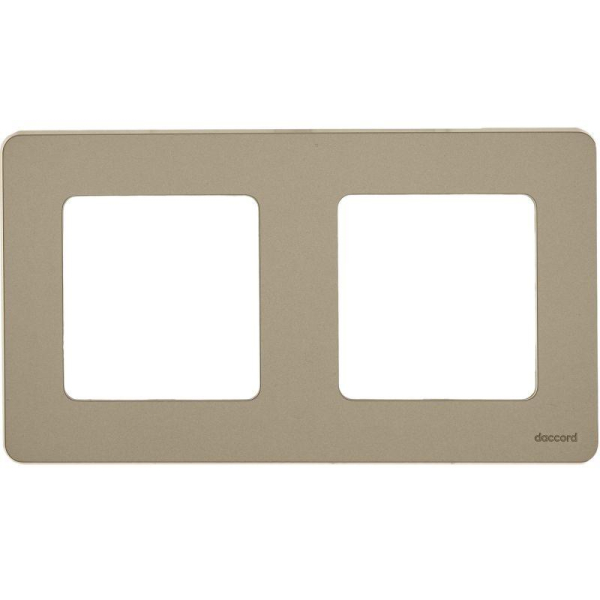 Рамка 2-м Inspiria шампань IEK 673948