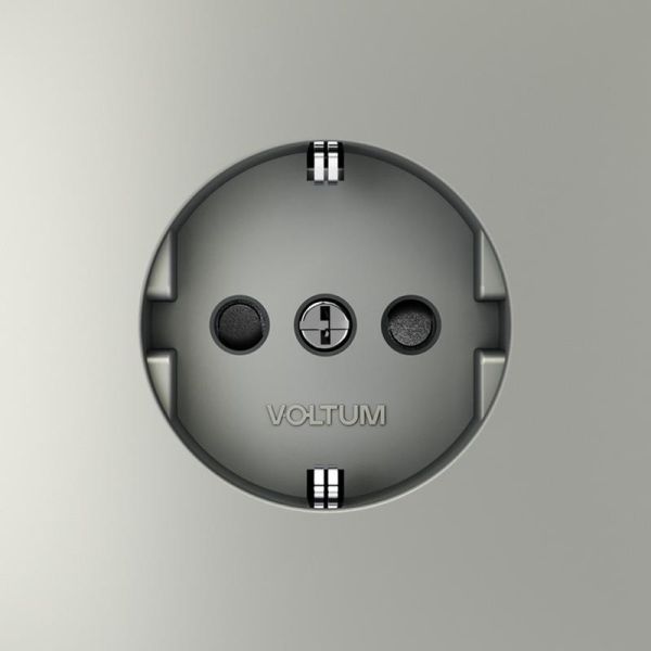 Розетка 1-м СП S70 16А с заземл. защ. шторки механизм сталь Voltum VLS040205